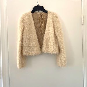 Anthropology shearling shrug